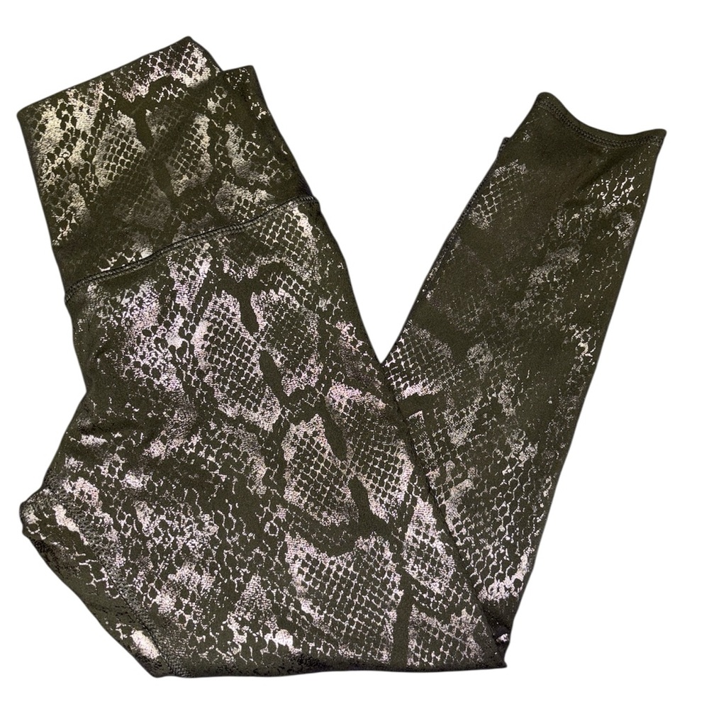 Evolution and Creation Olive & Gold Shimmer Leggings - Picture 1 of 5